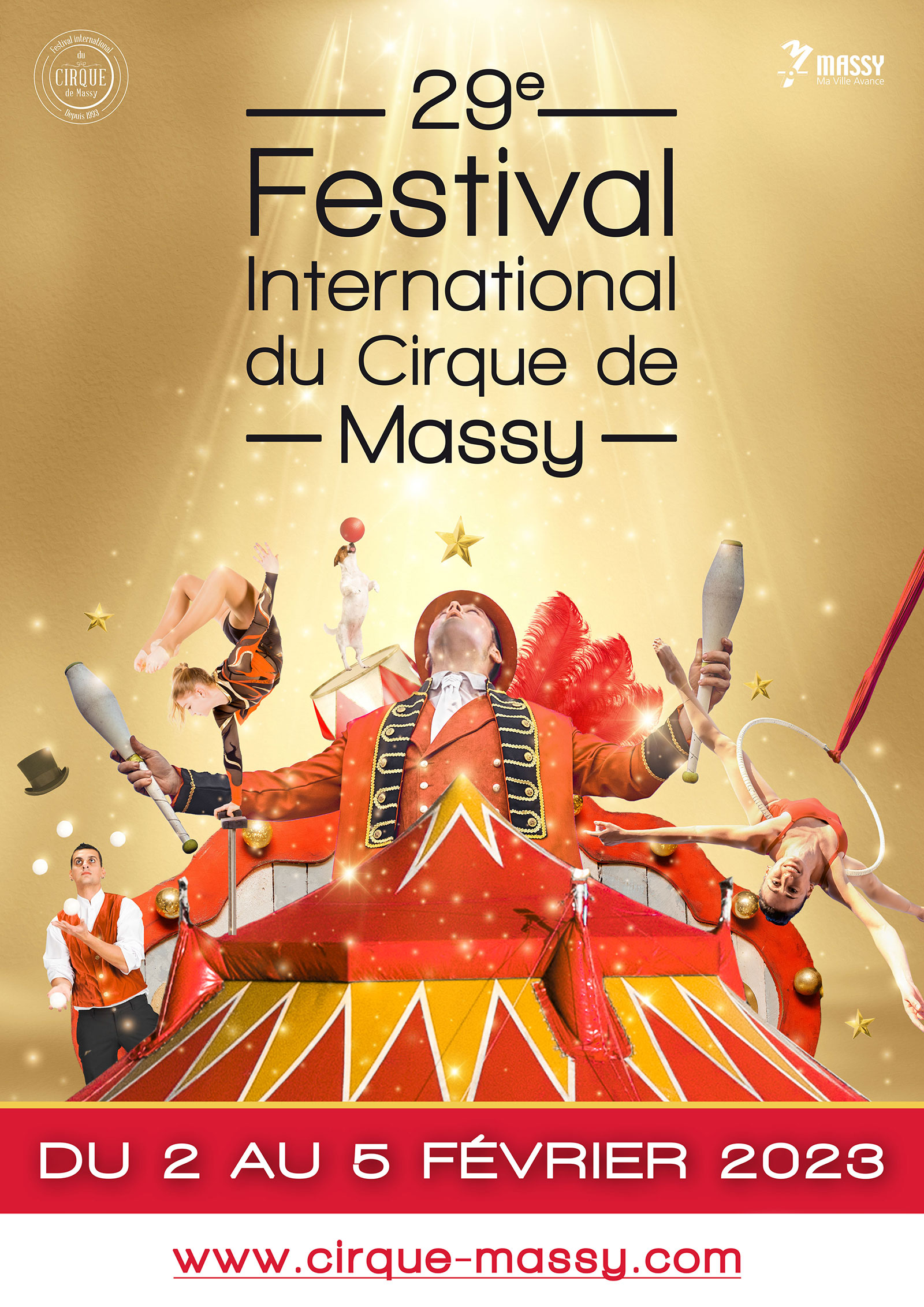 L'affiche du 29e Festival Festival International du Cirque de Massy