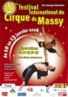 Affiche 16e Festival International du Cirque de Massy 2008