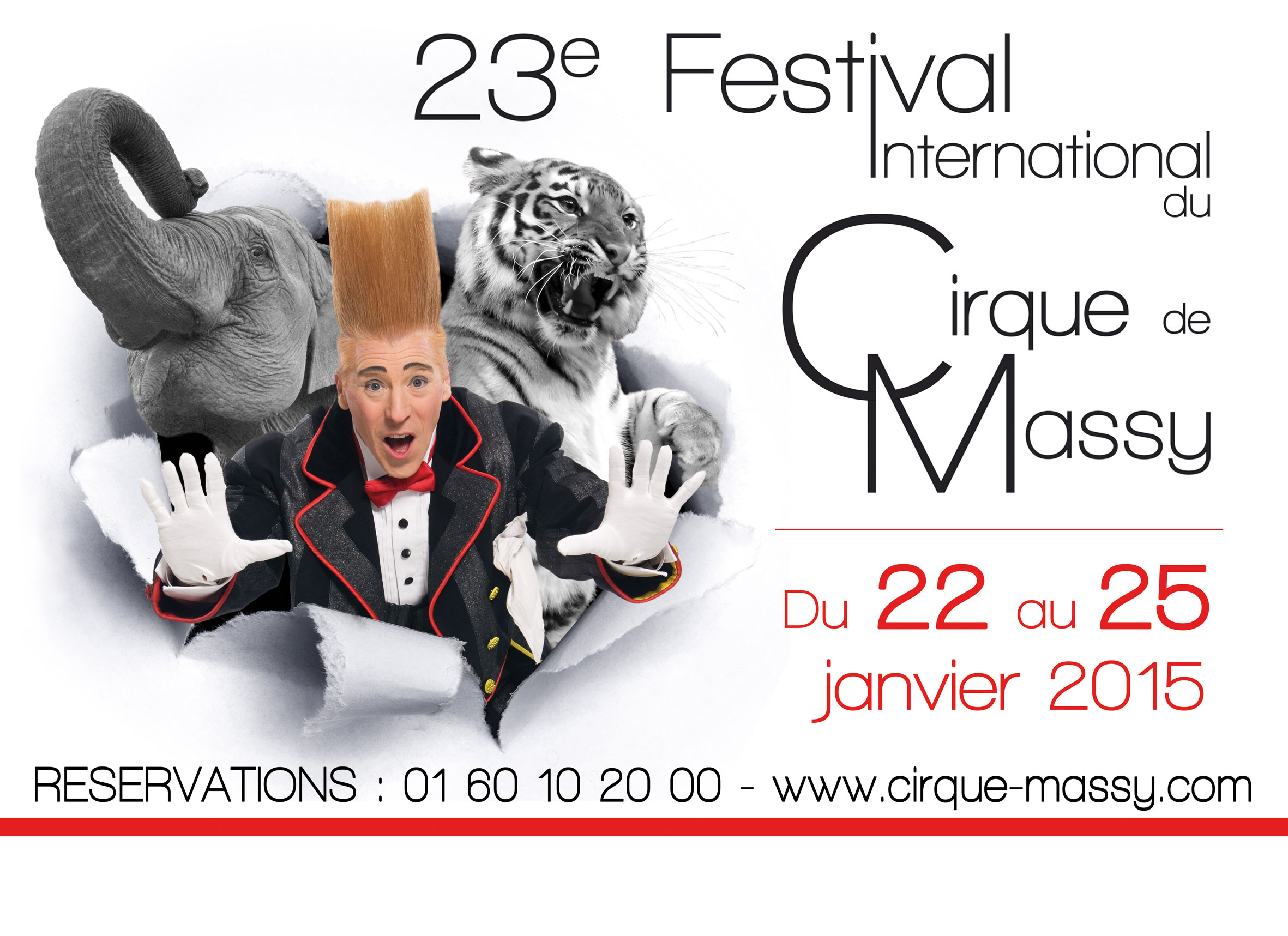 L&rsquo;affiche du 23e Festival International du Cirque de Massy