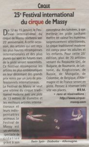 Article dans le Républicain