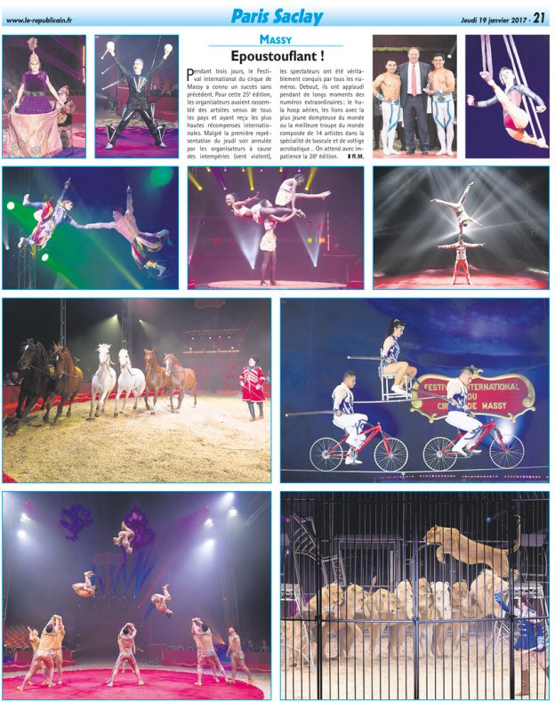 Article dans le Républicain de l’Essonne