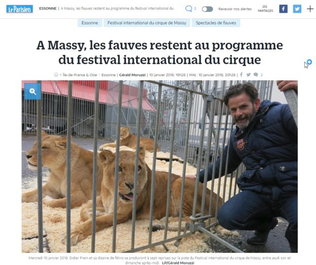 Article du Parisien en date du mercredi 10 janvier